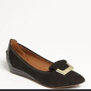 Donald J. Pliner Nila Black Wedge Shoes Size 6